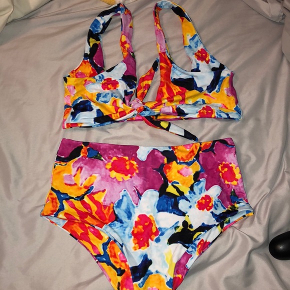 shein bathing suits high waisted